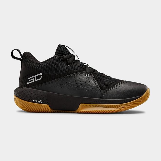 Under Armour SC 3ZER0 IV - Dievcenske Basketbalove Topanky - Čierne/Siva